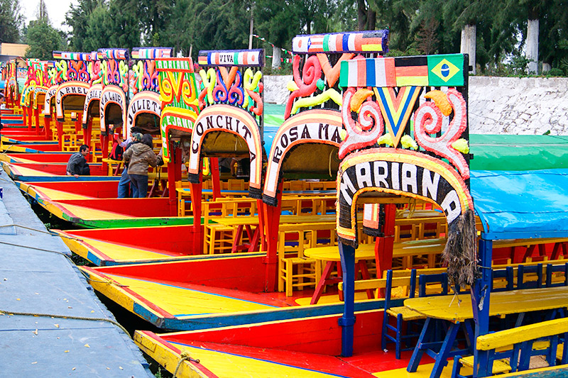 Altar Xochimilco Día de Muertos
